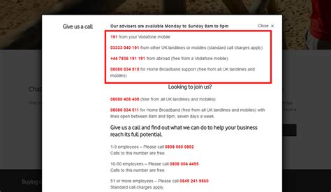 vodafone broadband contact number